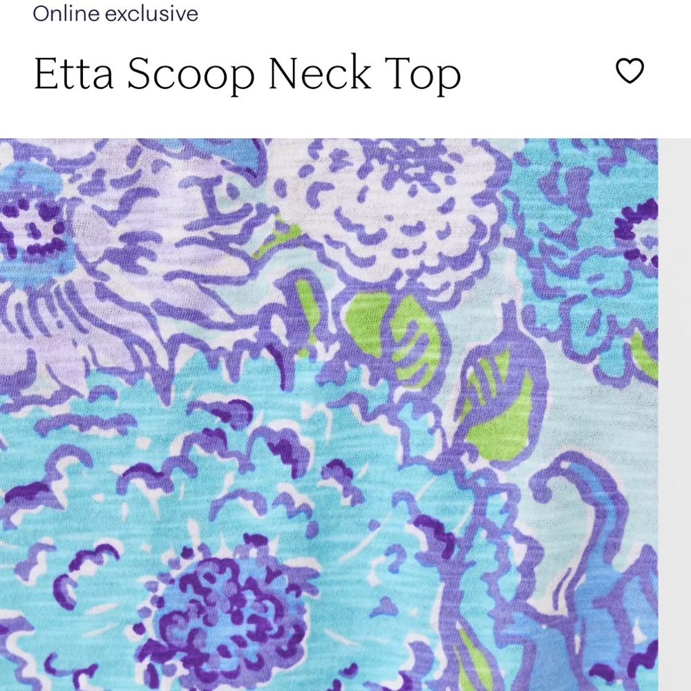 Lilly Pulitzer Etta scoop neck cotton tee